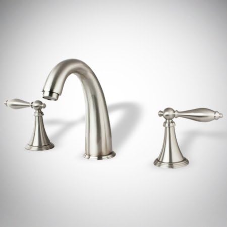 NEW Brushed Nickel 8" Widespread Roman Bathroom Sink Faucet Lavatory Two-handle