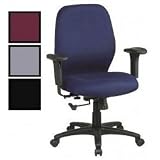 Mid Back Managers Chair - Navy (Navy) (41.75 H x 29 H x 26.25 D)