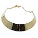 World Pride Fashion Mirror Finish Choker Necklace Collar (Gold Tone Plated)
