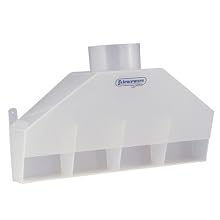 Bel-Art Scienceware 500170000 Polypropylene Tapered Rear Exhaust Fume Hood, 48" Width X 24" Height