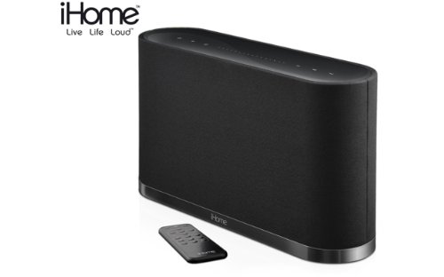 iHome iW1BE AirPlay Wireless Stereo Speaker System - Stream Music from iTunes, iPod Touch, iPhone, iPad via Wi-Fi