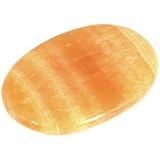 Orange Calcite Palm Stone
