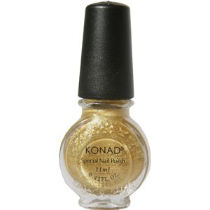 Vernis Powdery gold (or pulvérulent) stamping nail art Konad - 11ml Nouveau Vernis Powdery gold (or pulvérulent) stamping nail art Konad - 11ml Nouveau