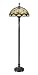 Dale Tiffany 8832/333 Jewel Baroque Floor Lamp, Fieldstone and Art Glass Shade