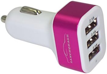 [ZANCHORAGE's] 3-port Usb Carcharger Best for all Apple, Android, HTC devices, with echo-friendly material. Premium material with build-in safety mechanism.