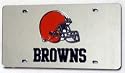 Cleveland Browns Laser Cut Silver License Plate