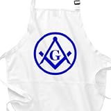 Free Mason Masonic G Logo Circle BBQ Apron