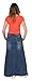 Womens full length denim skirt ladies maxi long skirt (68)