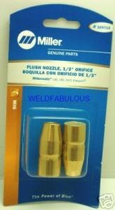 Miller 169715 Nozzle Flush M-10 M-15 Mig Gun Qty = 2