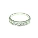9ct White Gold Ladies Vibrant Aquamarine Eternity Ring - Free Delivery - Finger Sizes L to Z Available