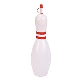 12 bowling pin sipper cups w/straws - bowling water bottles