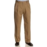 IZOD Men's American Chino Pleated Metrix Fit Pant