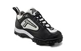 Tanel® 360° REV-D Low Cut Womens Softball Cleat SpiderFlex Tech. Black, White & Silver. REVD_Low_BWS