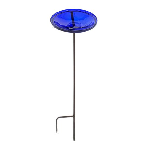 Achla Designs Cobalt Blue Crackle Bowl with Stand