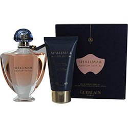 SHALIMAR PARFUM INITIAL by Guerlain EAU DE PARFUM SPRAY 3.4 OZ & BODY LOTION 2.5 OZ (TRAVEL SET) (Package Of 2)