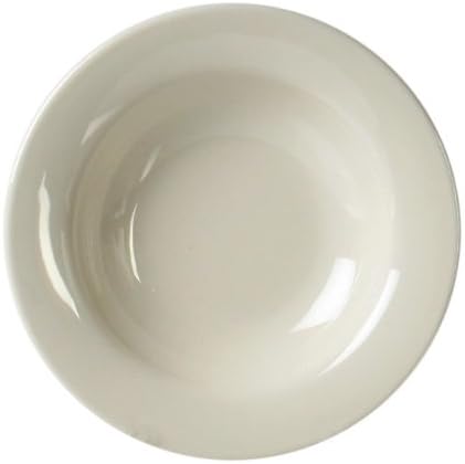 (Pack of 12) Reusable Melamine Salad Bowls / Dessert Plates 8 oz. Multi Color Break-Resistant * NSF Approved * (Ivory)