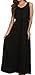Sakkas Stella Long Tank Top Adjustable Caftan Corset Dress with Embroidery
