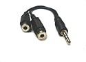 Professional Cable Headphone Splitter - Black