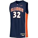 Nike Illinois Fighting Illini #32 Navy Blue Twill Basketball Jersey
