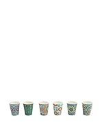 Viila D'Este Set Taza Moka 6 Uds. Bisanzio Multicolor