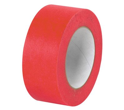 1" x 60 Yards Red Industrial Masking Tape 6.2 Mil (T935003R) Category: Masking Tape