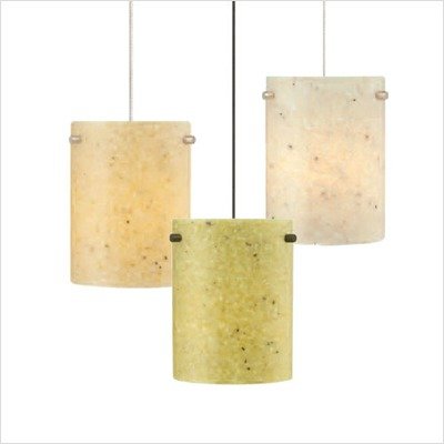 Flurry One Light LED Pendant in Satin Nickel Shade Color: Amber, Mounting Type: Monopoint