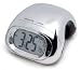 CHROME ALARM CHROME CLOCK WITH BLUE LITE