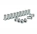 Rivet Nut Flat Head Aluminium M6 x 1.0mm (1.0-4.0mm Cap) Pack of 15