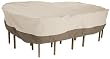 Classic Oval Veranda Patio Table and 6 - Chair Cover Set