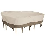Classic Oval Veranda Patio Table and 6 - Chair Cover Set