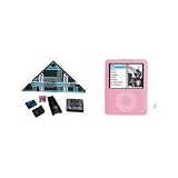 Electronics : 3 in 1 Pack: Game Storage Memory card + 2 GB Micro SD Card + Singe iPod Nano 3 SILICONE Case