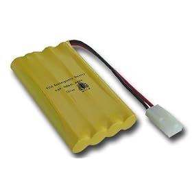 9.6V Ni-Cd 600mAh Rechargeable Battery Pack 2pin for Radio Controlled Toys