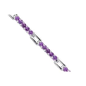 Classic Split Style 5.25 carats total weight Round Cut Amethyst Gemstone... by Peora
