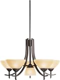 Kichler 1676OZ Olde Bronze Olympia Transitional 6 Light Up / Down Lighting Chandelier from the Olymp