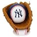 Mini Baseball Glove and Ball - New York Yankees