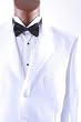 Men's Single Breasted Three Button White Tuxedo