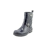 Coach Lester Shiny Rubber Womens Rain Boots Size US 10 Denim