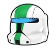 White Commando Fixer Helmet - LEGO Compatible Minifigure Piece