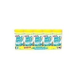 Wet Ones Citrus Scent Antibacterial Hand Wipes, 40 Count Canister 5 Pack (Five Total Canisters)