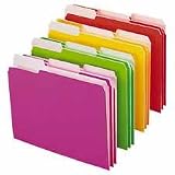 SMEAD MANUFACTURING COMPANY / File Folder, Letter, 1/3 Tab, Neon Colors / SMD11925 / Sold as 12 Per Pack / Mfr Part # 11925