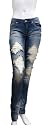 Destroyed Medium Wash Skinny Jeans