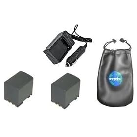 ValuePack (2 Count): Digital Replacement Battery PLUS Mini Battery Travel Charger for... by amsahr