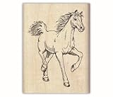 Thoroughbread Wood Mounted Rubber Stamp