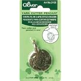 Clover Yarn Cutter Pendant, Antique Gold