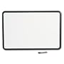 Quartet Contour Whiteboard, 3 x 2 Feet, Black Plastic Frame (7553)