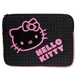 Hello Kitty KT4315BP 15.4 inch Laptop Sleeve, Black with Pink