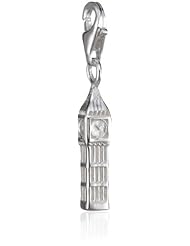VINANI brand Germany 925 Sterling Silver Charm Pendant Big Ben shiny London HBIG