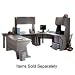 Aspira Hutch for 34 Workstation Table- Charcoal