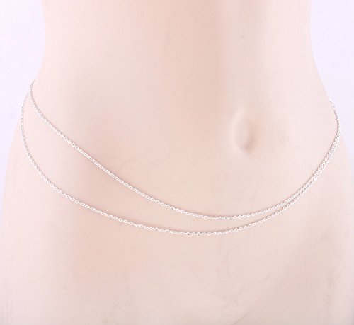 YARUIE Sexy Women's 2 Layers Waist Body Belly Chain Tassels Link Jewelry Decoration
