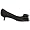 Delman Women's Step-up Peep Toe Pump,Black,10.5 M